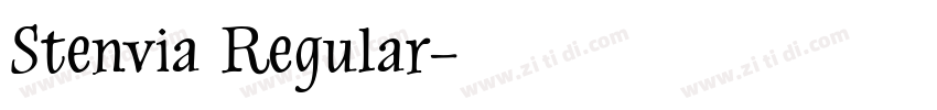 Stenvia Regular字体转换